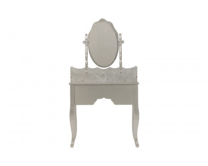 Coaster - 2-Piece Vanity Set in Metallic Silver/White