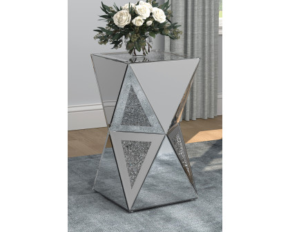 Coaster Geometric Side Table - Silver