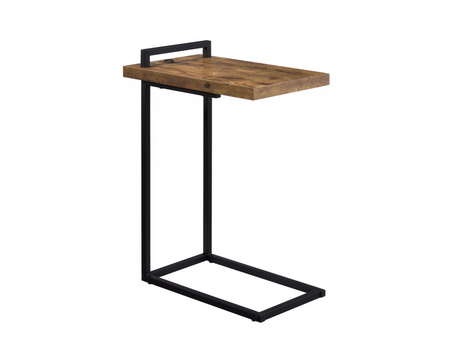 Coaster - C-Shaped Accent Table with Usb Charging Port