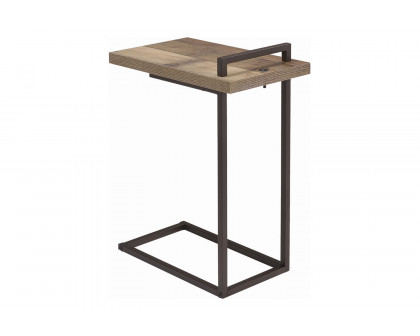 Coaster - Rectangular Top Accent Table With Usb Port in Weathered Pine