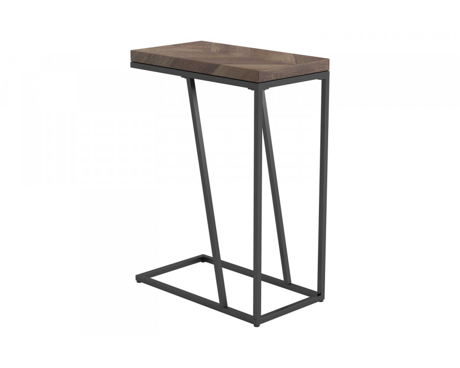 Coaster Chevron Rectangular Accent Table - Tobacco