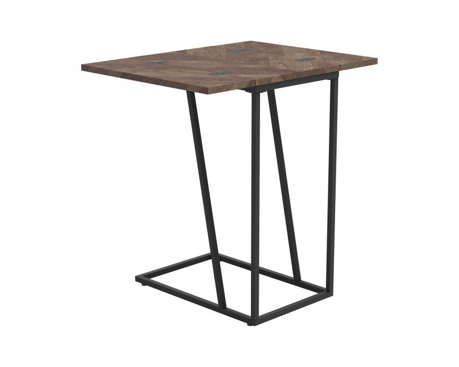 Coaster - Expandable Chevron Rectangular Accent Table