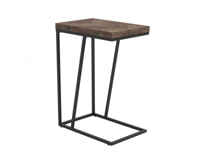 Coaster Expandable Chevron Rectangular Accent Table - Tobacco