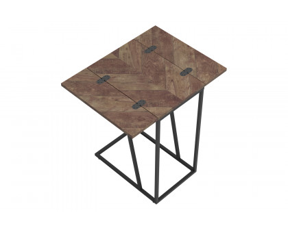 Coaster Expandable Chevron Rectangular Accent Table - Tobacco