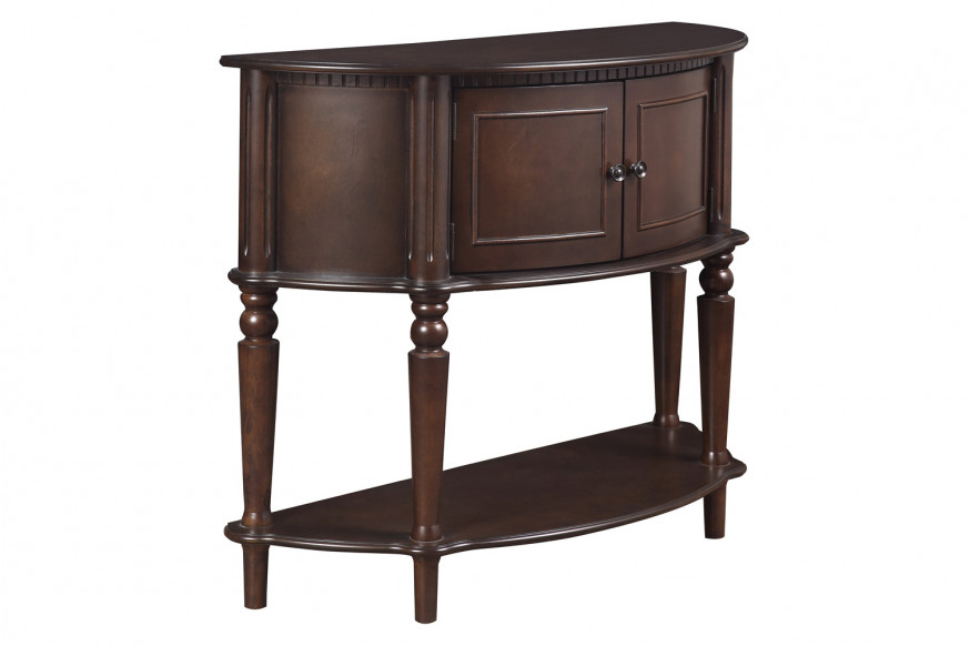 Coaster™ Console Table With Curved Front - Brown