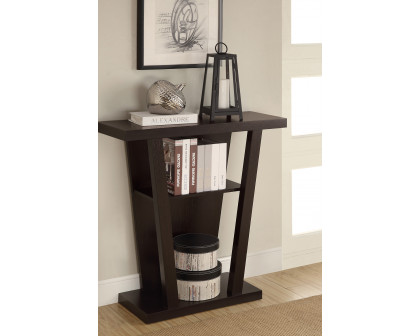 Coaster - 2-Shelf Console Table in Cappuccino