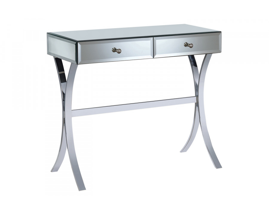 Coaster - 2-Drawer Console Table in Clear Mirror