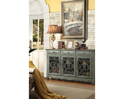 Coaster - 3-Door Accent Cabinet in Antique Green