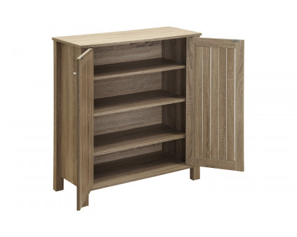 Coaster - 4-Shelf Shoe Cabinet in Dark Taupe