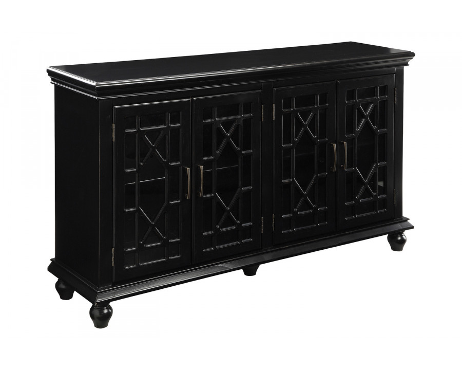 Coaster - 4-Door Accent Cabinet in Black