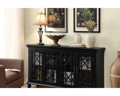 Coaster - 4-Door Accent Cabinet in Black