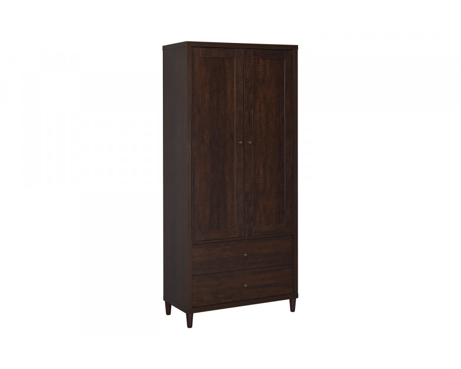 Coaster - 2-Door Tall Accent Cabinet in Rustic Tobacco