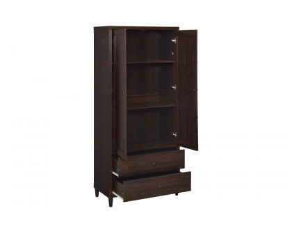 Coaster - 2-Door Tall Accent Cabinet in Rustic Tobacco