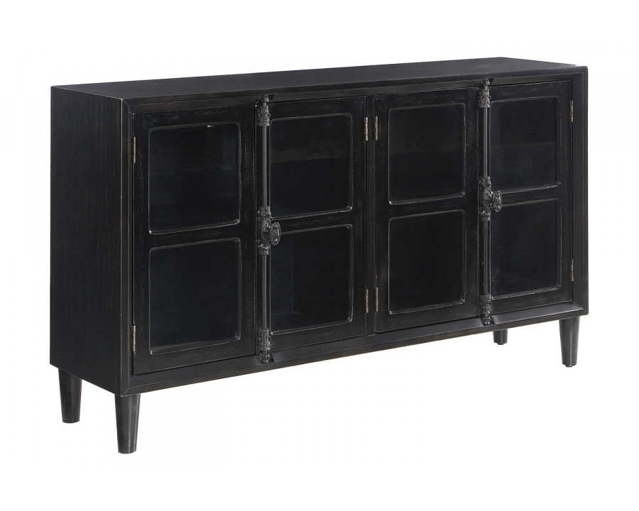 Coaster - Mapleton 4-Door Accent Cabinet in Black