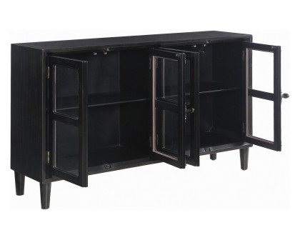 Coaster - Mapleton 4-Door Accent Cabinet in Black