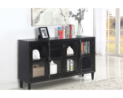 Coaster - Mapleton 4-Door Accent Cabinet in Black