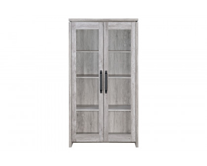 Coaster - 2-Door Tall Cabinet in Gray Driftwood