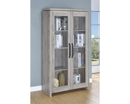 Coaster - 2-Door Tall Cabinet in Gray Driftwood