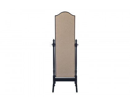 Coaster Rectangular Cheval Mirror with Arched Top - Black