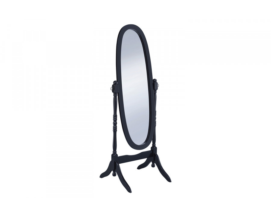 Coaster Oval Cheval Mirror - Black