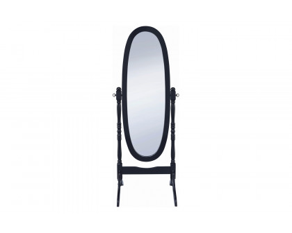 Coaster Oval Cheval Mirror - Black