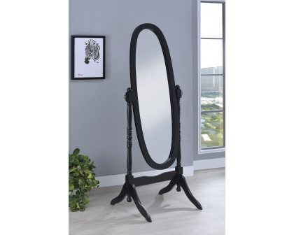 Coaster Oval Cheval Mirror - Black