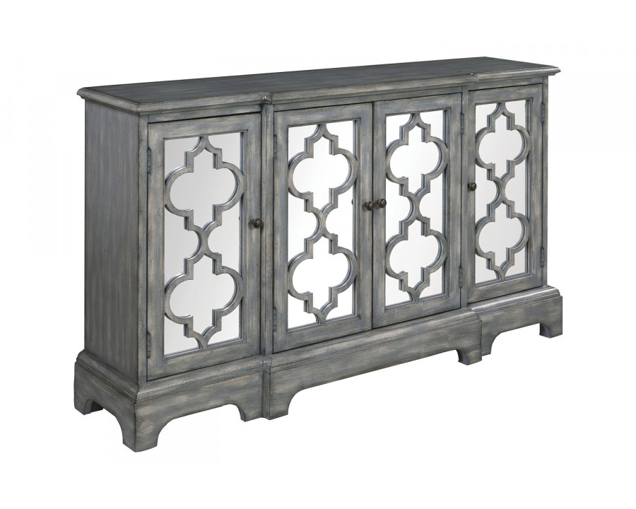 Coaster - 4-Door Accent Cabinet in Gray