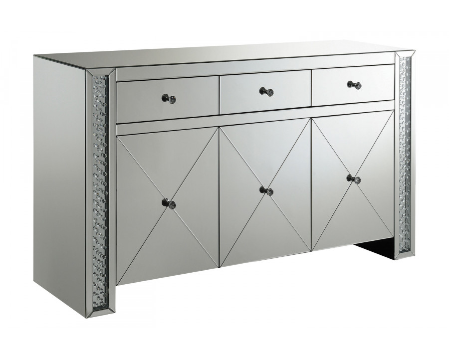 Coaster - Fueyes 3-Drawer Accent Cabinet in Silver