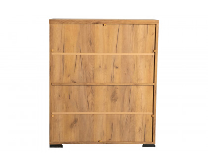 Coaster - Metal Mesh Door Accent Cabinet in Golden Oak