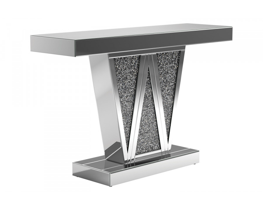 Coaster - Rectangular Console Table 951786 in Silver