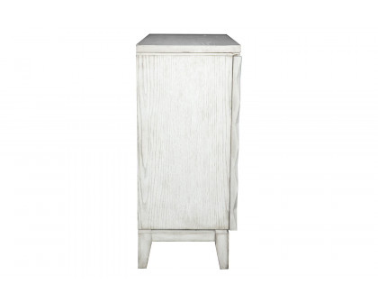 Coaster - Accent Cabinet With Carved Door in Antique White