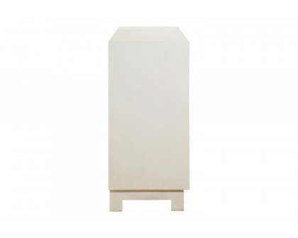 Coaster - Rectangular 4-Door Accent Cabinet in White/Gold