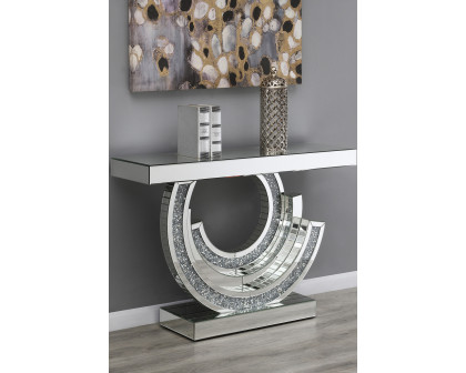 Coaster - Multi-Dimensional Console Table in Silver