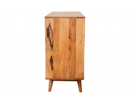 Coaster - Rectangular 3-Door Accent Cabinet in Natural