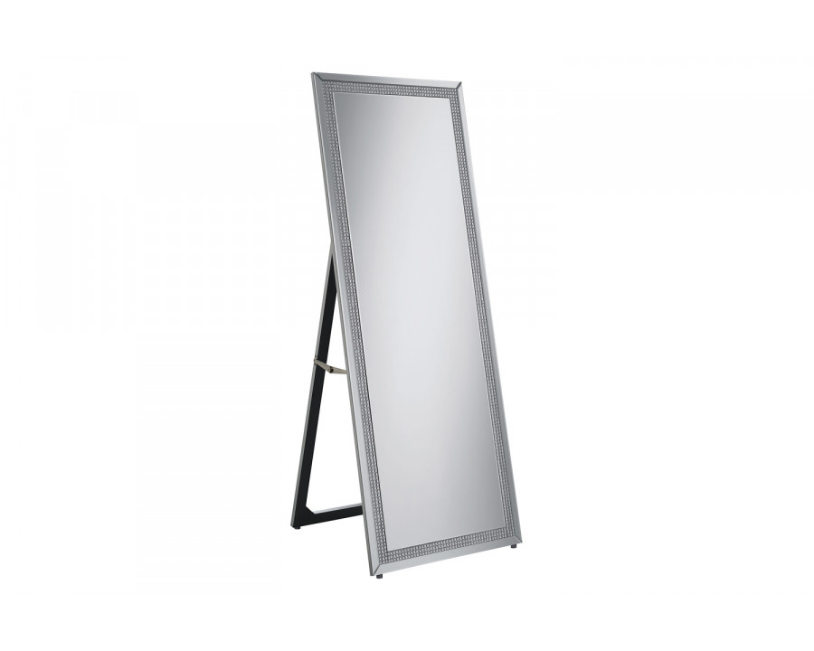 Coaster - Cheval Floor Mirror in Silver