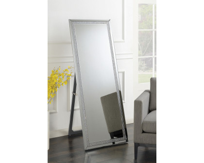 Coaster - Cheval Floor Mirror in Silver