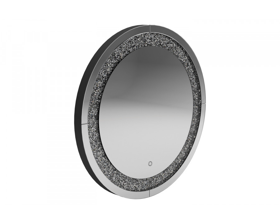 Coaster - Round Wall Mirror in Silver