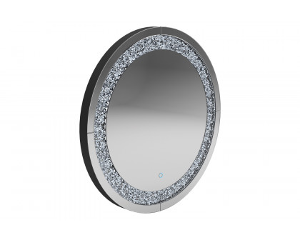 Coaster - Round Wall Mirror in Silver