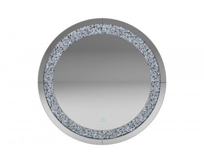 Coaster - Round Wall Mirror in Silver