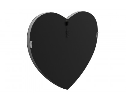 Coaster - Heart Shape Wall Mirror in Silver