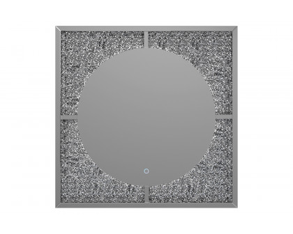 Coaster - Led Wall Mirror in Silver/Black