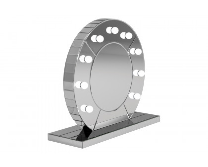 Coaster - Led Table Mirror in Silver