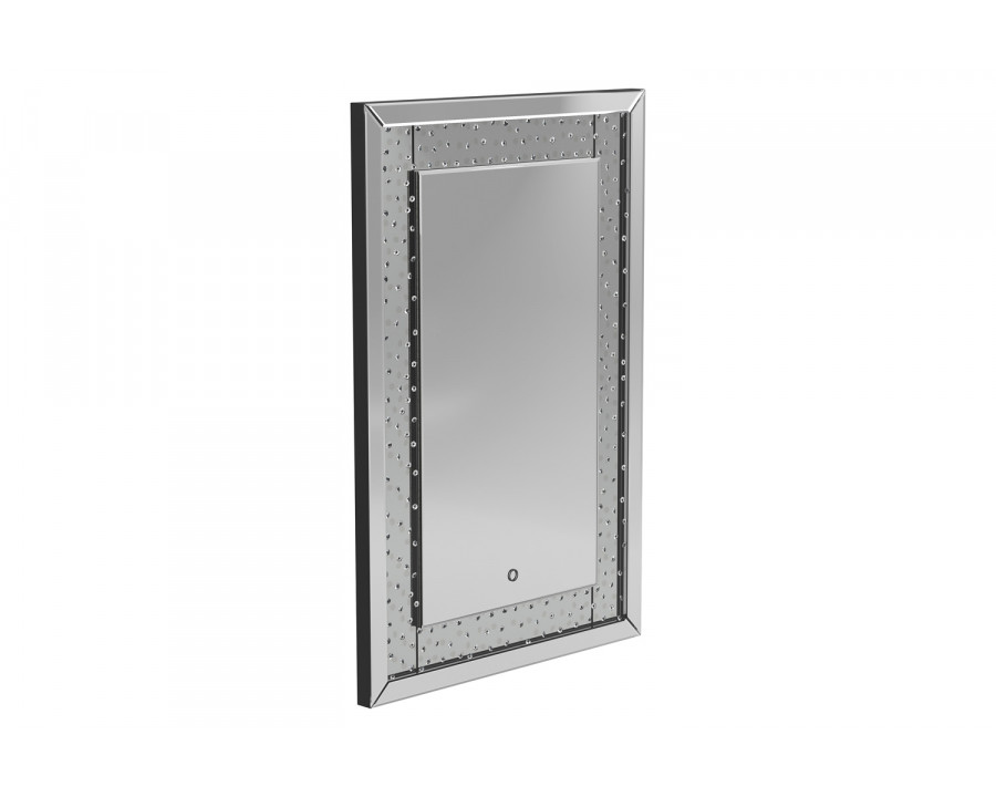 Coaster - Led Lighting Frame Mirror in Silver