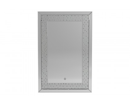 Coaster - Led Lighting Frame Mirror in Silver