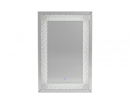 Coaster - Led Lighting Frame Mirror in Silver