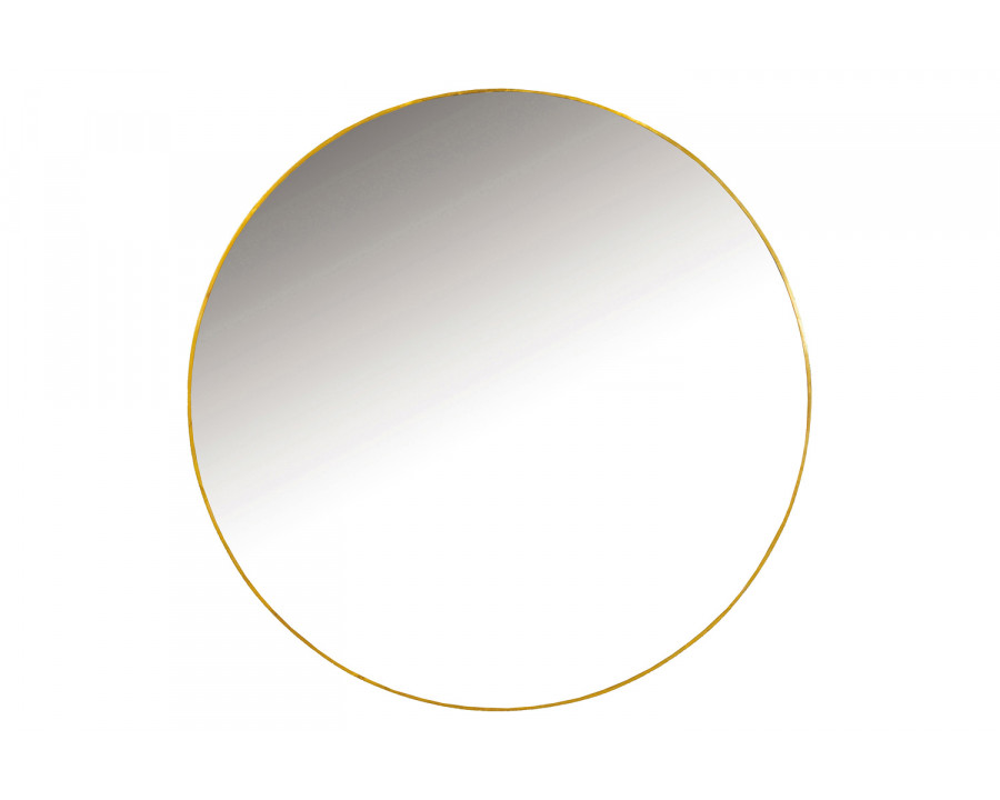 Coaster - Round Wall Mirror in Gold