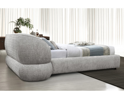 Contempo™ Olivia Upholstered King Size Bed - Taupe, Fabric