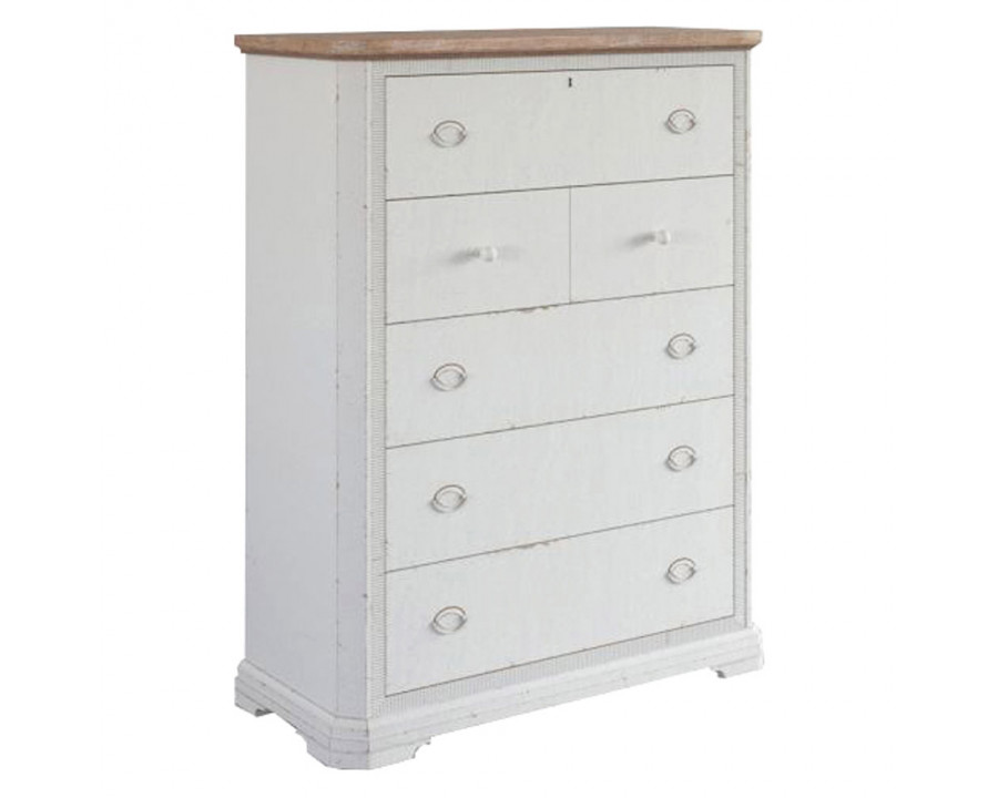 Creative - Palisade 6 Drawer Chest in White, Poplar/Parawood Solids