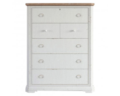 Creative - Palisade 6 Drawer Chest in White, Poplar/Parawood Solids