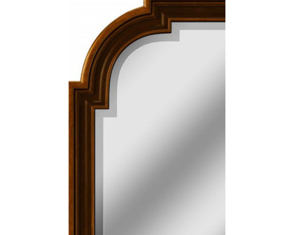 Creative - Newel Landscape Mirror in Cherry